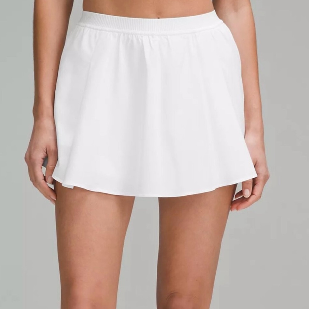 Lululemon White Narrow Waistband Tennis Skirt Size 6